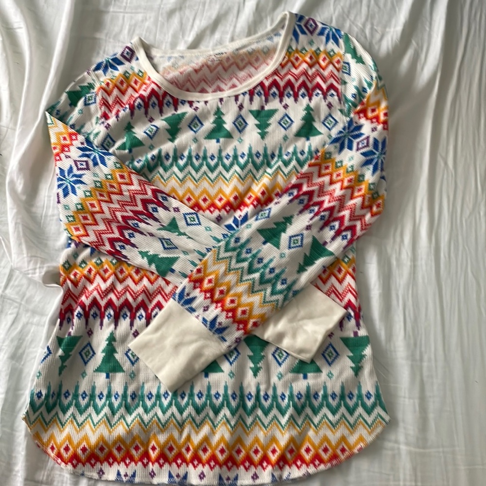 Rainbow pajama shirt
